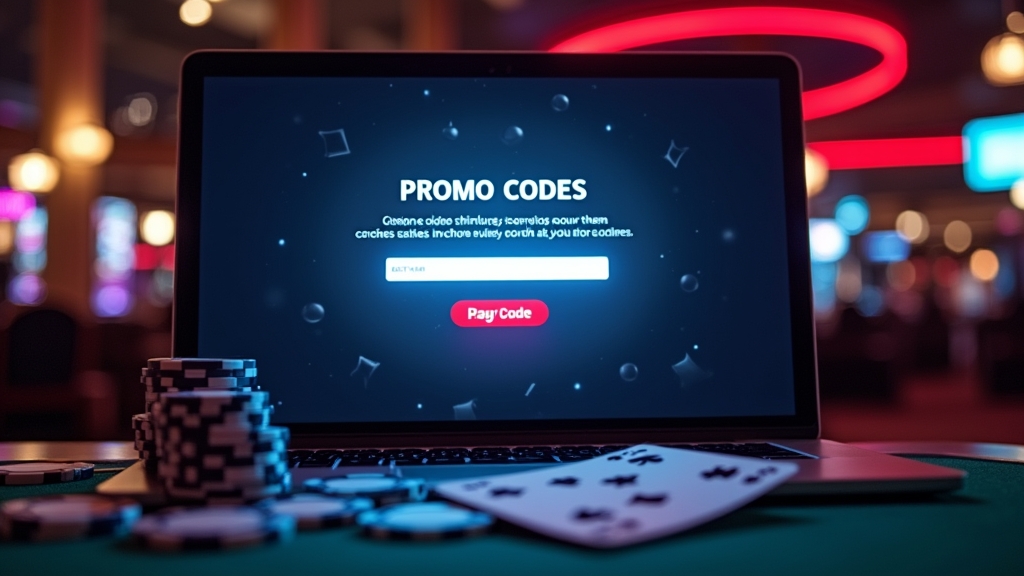 Tela de cadastro de casino com campo de código promocional iluminado