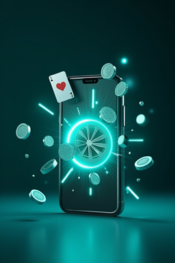 Celular com app de cassino